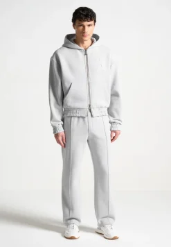 Eternel 420Gsm Eiffel Embossed Zip Hoodie