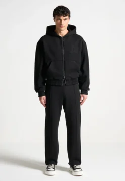 Eternel 420Gsm Eiffel Embossed Zip Hoodie