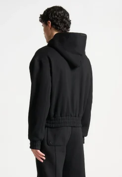 Eternel 420Gsm Eiffel Embossed Zip Hoodie