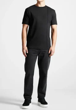 Eternel Slim Fit Cotton T-Shirt With Pintuck