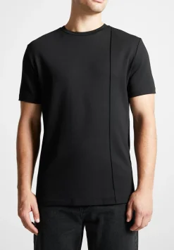 Eternel Slim Fit Cotton T-Shirt With Pintuck