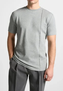 Eternel Slim Fit Cotton T-Shirt With Pintuck