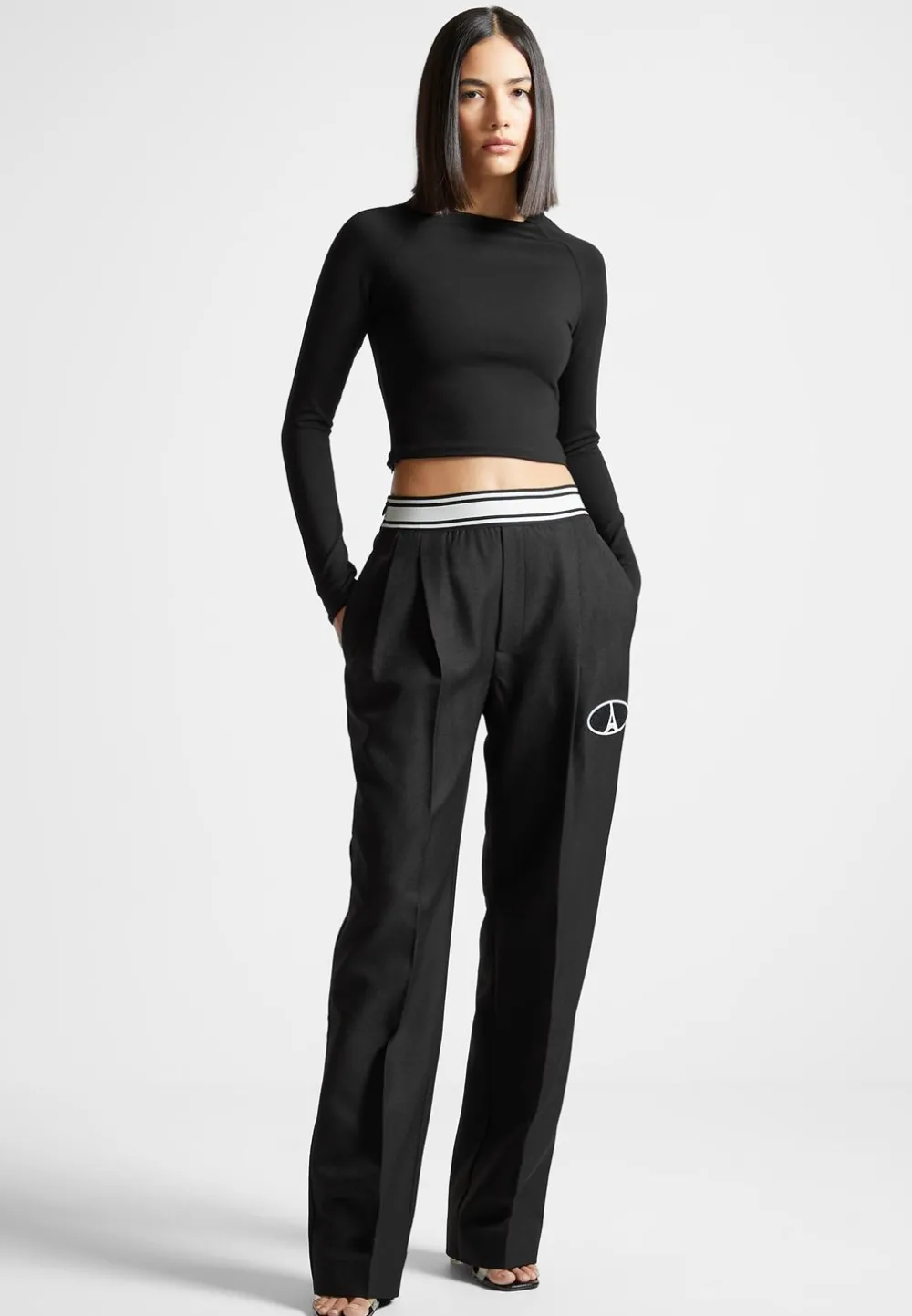 Eternelle Long Sleeve Crop Top