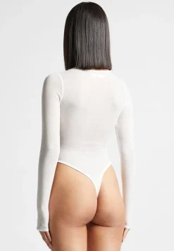 Eternelle Sheer Long Sleeve Bodysuit