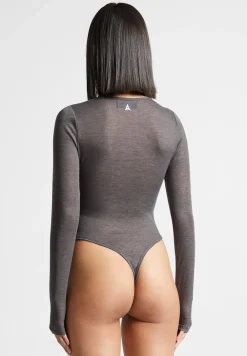 Eternelle Sheer Long Sleeve Bodysuit