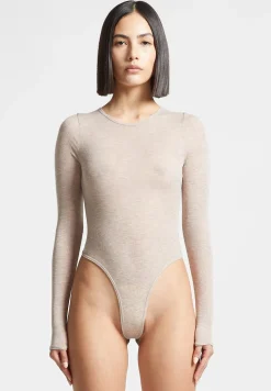 Eternelle Sheer Long Sleeve Bodysuit