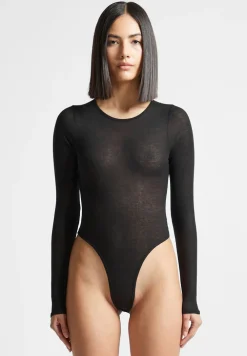 Eternelle Sheer Long Sleeve Bodysuit