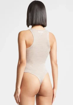 Eternelle Sheer Racer Neck Bodysuit