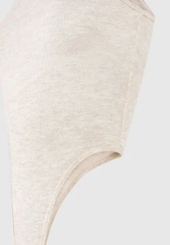 Eternelle Sheer Racer Neck Bodysuit