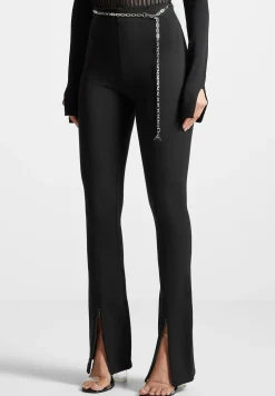 Fit And Flare Leggings With Chain