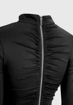 Glove Bodysuit With Ruching