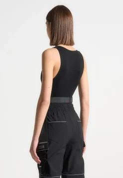 High Leg Reflective Bodysuit