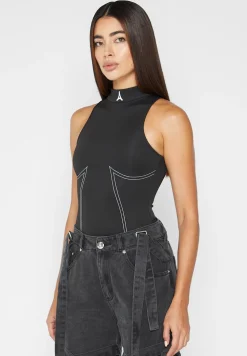 High Neck Racer Bodysuit