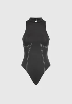 High Neck Racer Bodysuit