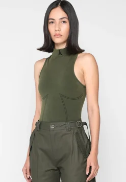 High Neck Racer Bodysuit