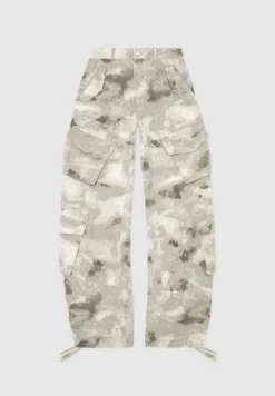 High Waisted Camo Cargo Pants