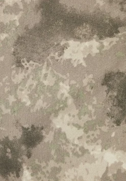 High Waisted Camo Cargo Pants - Beige