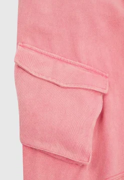 High Waisted Cargo Pants - Washed