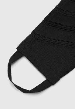 High Waisted Knitted Spiral Contour Leggings