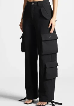 High Waisted Loopback Cargo Pants