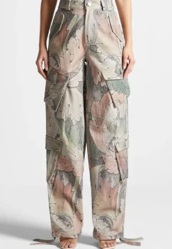 High Waisted Renaissance Camo Cargo Pants
