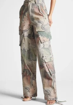 High Waisted Renaissance Camo Cargo Pants