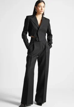 High Waisted Tailored Trousers