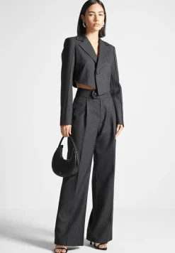 High Waisted Tailored Trousers