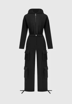 Hooded Cargo Jumpsuit