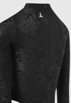 Jacquard Bodysuit With Gloves