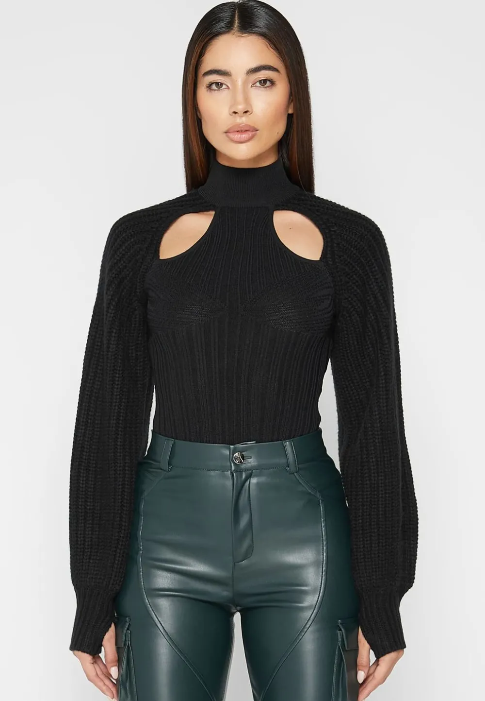 Jumper Bodysuit With Cut Out