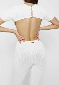 Knitted Backless Jumpsuit