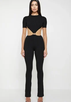 Knitted Backless Jumpsuit