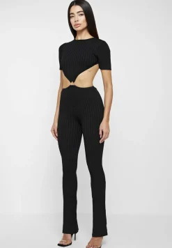 Knitted Backless Jumpsuit