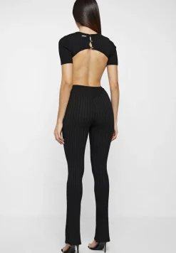 Knitted Backless Jumpsuit