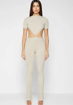 Knitted Backless Jumpsuit