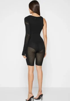 Knitted Contour One Sleeve Playsuit