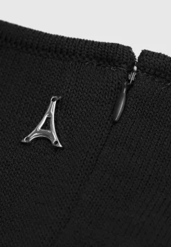 Knitted Contour One Sleeve Playsuit