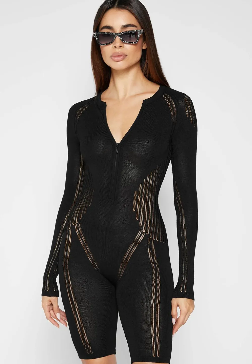 Knitted Contour Playsuit