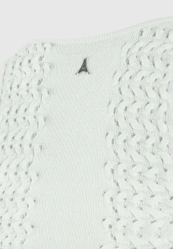 Knitted Lace Up Corset Top