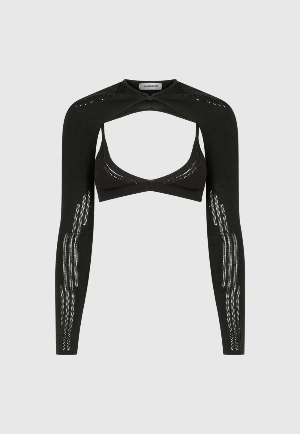 Knitted Sleeve Overlay With Bralette