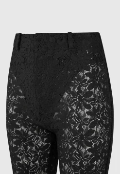Lace Fit And Flare Trousers