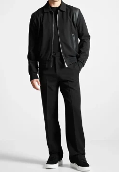 Leather Panelled Varsity Jacket