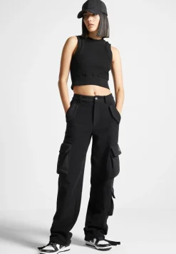 Loopback Racer Crop Top
