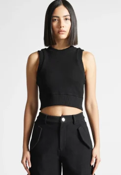 Loopback Racer Crop Top