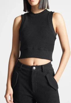 Loopback Racer Crop Top