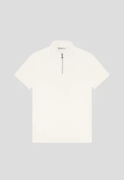 Luxe Polo Top With Zip