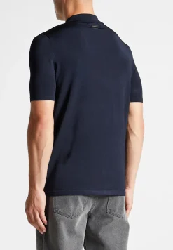 Luxe Polo Top With Zip