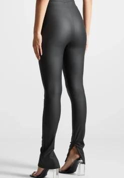 Matte Vegan Leather Leggings