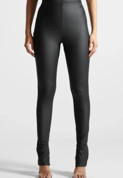 Matte Vegan Leather Leggings